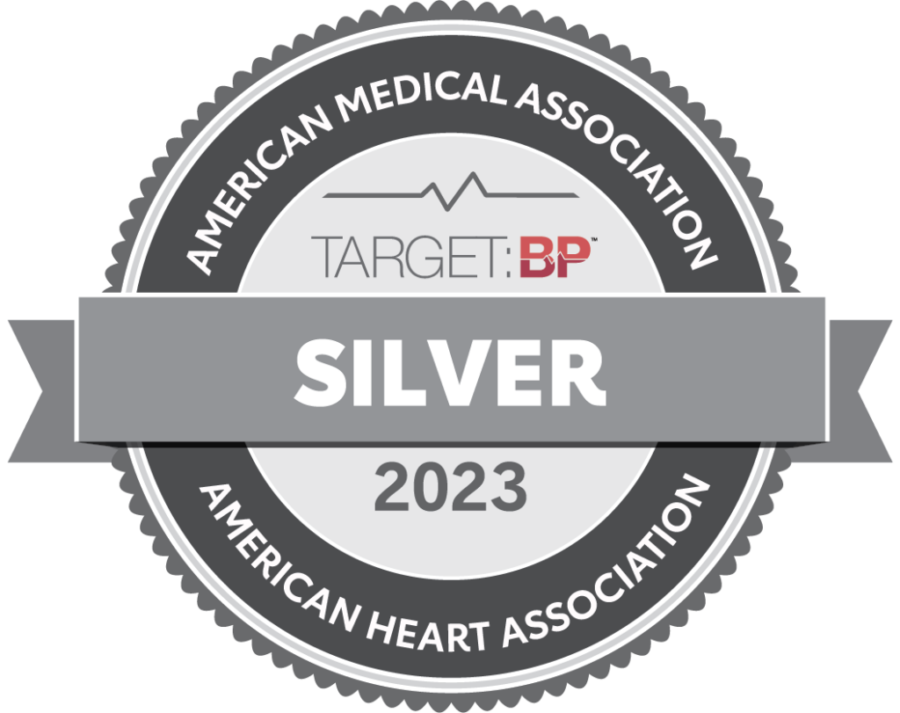 A silver badge